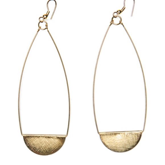 Teardrop Dangle Statement Earrings - Picture 3 of 3